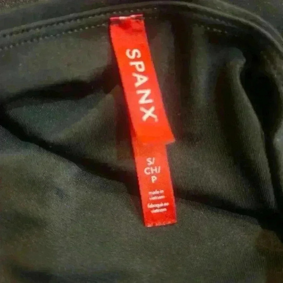 Spanx Faux Leather Leggings Compression Fit Black High Waist Womens Size S - Picture 5 of 5